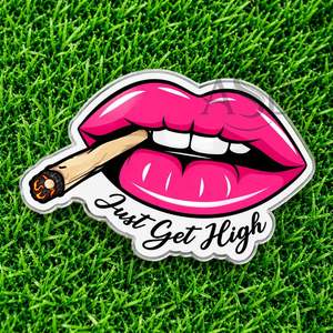 ถาดอะคริลิคสำหรับต่อขนตาแบบยั่งยืน รูปทรงริมฝีปาก สีชมพูสดใส ยี่ห้อ Just Get High Pink Lips Lash Tile อุปกรณ์เสริมความงาม - Product Image 6