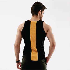 Men's Fitness Vest Stringers Gym Wear Tank Top Singlet Elastic Breathable and Quick-Drying 100% Cotton Sleeveless - Product Image 6