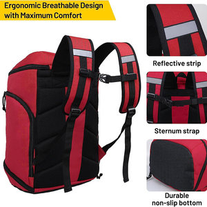 Sac de sport de basketball en polyester durable pour équipement d'équipe, service OEM, personnalisation de marque, vente en gros, exportation directe usine - Product Image 3