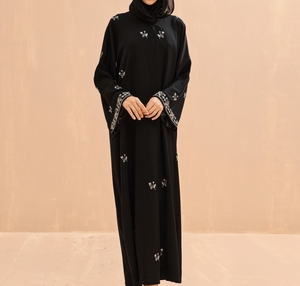 New2026 Dubai Beautiful Black Traditional Islamic Clothing for Women Saudi Arabia Abaya Dubai Abaya Muslim Clothing Gulf Cloths - Product Image 1