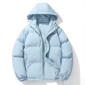 Ventes en gros de manteaux d'hiver en duvet pour hommes de qualité supérieure, vestes matelassées personnalisées, veste matelassée orange tendance pour hommes - Product Image 2
