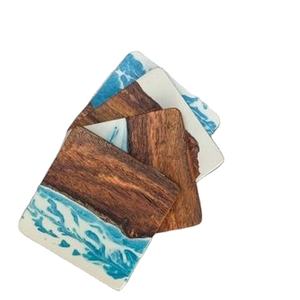 Dessous de verre en bois et résine les plus chauds pour la vaisselle Décorer la cuisine à domicile pour des tailles personnalisées et à vendre - Product Image 1