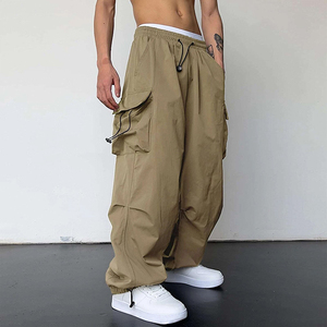 Solid International Premium Quality Multi Pocket Lightweight Mid Breathable Outdoor Daily Casual Wear Cotton Cargo Pants Unisex - Product Image 4