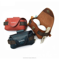 Fabricant OEM Mallette de rangement pour accessoires de golf Sac de rangement pour balles de golf en cuir pour l'extérieur Sacs de taille pour balles