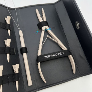 Multi-Functional <b>Micro</b> Beads Hair <b>Extension</b> Tools Plier Set Stainless Steel Custom Logo with Hair Section Clips and <b>Micro</b> Loop - Product Image 4