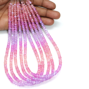 Cuentas redondas lisas de piedra lunar arcoíris natural brillante, cuentas redondas lisas de piedra lunar arcoíris rosa púrpura de 5-8 mm, joyería artesanal - Product Image 1