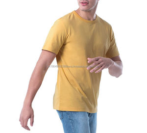 Camiseta deportiva de cuello redondo, teñida en color liso, de secado rápido, totalmente personalizable, disponible con logotipo personalizado. - Product Image 1