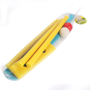 <b>Cricket</b> Kit Junior <b>Plastic</b> <b>bat</b> Ball Kit <b>Cricket</b> Playing Set for Kids Indoor Beach Outdoor Garden Play Set for All Ages Kids - Product Image 4