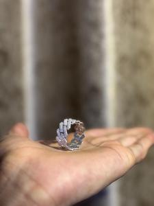 Luxury Moissanite Pave Band <b>Ring</b> for Women Iced Out Sparkling Wide <b>Statement</b> <b>Ring</b> Elegant Wedding Anniversary Gift Jewelry - Product Image 3