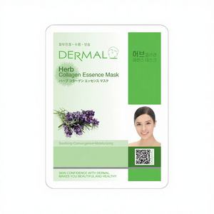 Masque à l'essence de collagène DERMAL [Herbes] – Beauté coréenne, soins de la peau coréens, cosmétiques coréens, masque visage sans cruauté animale - Product Image 1