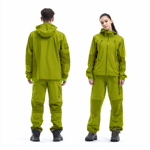 <b>Men</b> Women Windbreaker Tracksuits Hiking Camping Waterproof Rain Suit Unisex Lightweight <b>Jacket</b> Windbreaker Pants Two Piece - Product Image 5