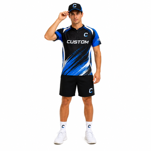 Custom PopDarts Printed Uniform Set | Breathable 100% Polyester Jersey <b>Athletic</b> Shorts Baseball Cap | Men's Team Sports Apparel - Product Image 4