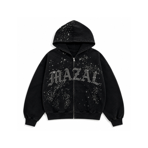 Custom Womens <b>600gsm</b> Heavyweight Zip <b>Hoodie</b> Wholesale Private Label Brand Bulk Production Fast Delivery - Product Image 2