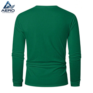 เสื้อเชิ้ตแขนยาวลำลองทันสมัย, เสื้อแขนยาวทรงเข้ารูปมีสไตล์ ขายส่งราคาดีที่สุด สีเขียวล้วน เสื้อยืดผู้ชาย - Product Image 2