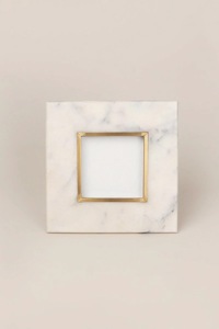 Luxury Marble & Metal Gold Trim <b>Photo</b> <b>Frame</b> Handmade Rectangle Tabletop Display <b>Frame</b> Custom Home Office Decor - Product Image 3
