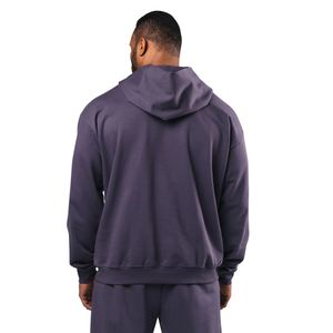 Sweat à capuche pour homme, violet foncé, en molleton épais, à manches longues, décontracté, pour le sport, la gym, l'entraînement, le streetwear - Product Image 6