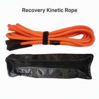 Corde de récupération pour véhicule tout-terrain, corde de remorquage cinétique pour 4x4, SUV, pick-up, VTT, UTV, sauvetage sur sentiers boueux et sable, avec sac de rangement