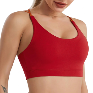 Conjunto de Sujetador Deportivo de Yoga para Mujer a Precio Razonable, Ropa Deportiva para Gimnasio, Tirantes Fijos, Alta Sujeción, Secado Rápido, Cierre Frontal - Product Image 6