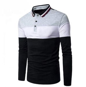 Polo à manches longues pour homme OEM ODM avec broderie personnalisée, vêtements décontractés, service de production en gros - Product Image 6
