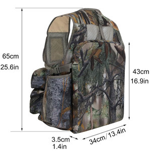 Gilet tactique respirant sur mesure pour adultes, motif uni, collection hiver 2026, vente en gros - Product Image 5