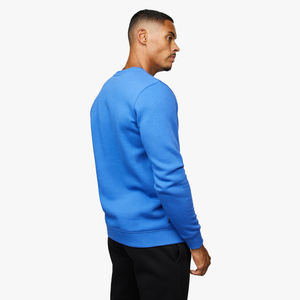 Pull-over en molleton de coton épais uni pour homme, col rond, coupe oversize, personnalisable, vente en gros - Product Image 2