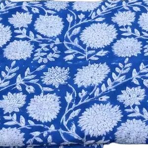 Hand Block Printed Indian <b>Cotton</b> <b>Fabric</b> for Home Decor Curtains Covers-Soft <b>Cotton</b> Yard for Boys Personalized Gift Sale - Product Image 4