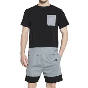 Umwelt freundliche Sommer Set Jogging Wear Herren Gym Shorts Großhandel Sommer anzüge mit individuellem Logo