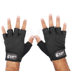 Non <b>Slip</b> Padded Palm Protection Breathable Lightweight <b>Half</b> Finger Unisex Gym Gloves Adjustable Wrist Strap Mesh Back Comfort - Product Image 3