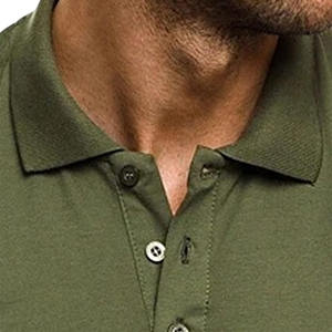 เสื้อโปโลผู้ชายแขนสั้นสีขาวขายส่ง คุณภาพสูง ผ้าฝ้าย ปักลาย ระบายอากาศได้ดี แบบเรียบ - Product Image 6