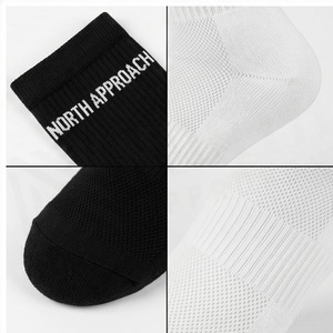 Crew <b>Socks</b> Geometric Pattern Blue <b>Breathable</b> Running <b>Socks</b> for Adults Spring Season - Product Image 4