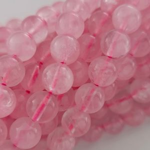 Wholesale 4mm 6mm 8mm Natural Madagascar Rose Quartz Loose Gemstone Beads for Jewelry Making for Decorative Accessories - Product Image 5