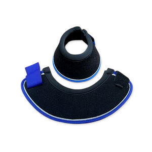 Premium Ergonomic Non-Twist Design Neoprene Padded Blue Piping Silver Cord Overreach <b>Boot</b> Quick Secure Velcro - Product Image 6