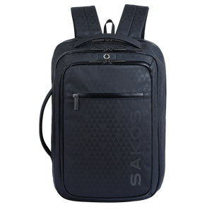 Anti-Shock Water Resistant Multi-Functional Stylish Modern Unisex Triangle Pattern SAKOS Polyester Oxford <b>Laptop</b> <b>Backpack</b> 20-39L - Product Image 1