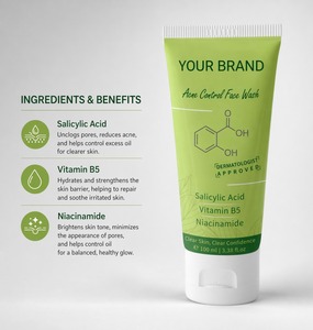 OEM Acne Control <b>Face</b> Wash for Oil Balance Pimple Reduction and Clear Skin Care - Product Image 5