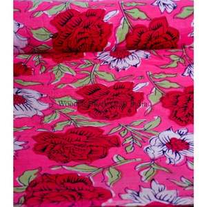 Tissu en coton de haute qualité imprimé au bloc, vendu au mètre, pour la confection de vêtements, sacs, accessoires de literie et de décoration intérieure, tissu polyvalent redessiné - Product Image 4