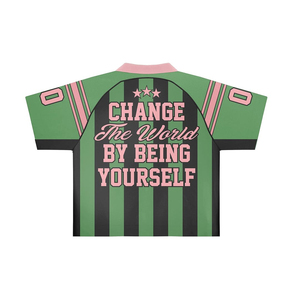 Camiseta Deportiva Polo con Logotipo Personalizado, Uniforme Deportivo Rosa y Verde, Manga Corta, Venta al Por Mayor OEM - Product Image 2