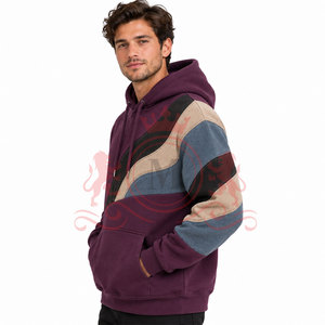 <b>Soft</b> Touch Patchwork <b>Hoodies</b> Cotton Fabric Patchwork <b>Hoodies</b> Streetwear Patchwork <b>Hoodies</b> For Online Sale - Product Image 4