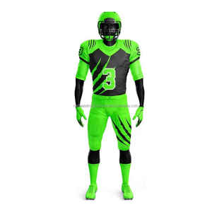 Uniforme Deportivo de Fútbol Americano Corto de Poliéster 100% Transpirable de Secado Rápido con Impresión Digital de Logotipo Personalizado de Alta Calidad - Product Image 1