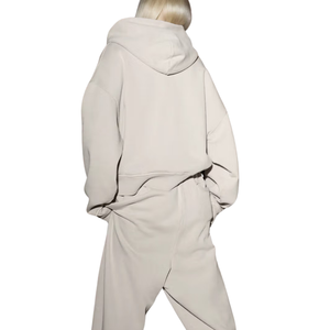 Custom Women's Oversized Full <b>Zip</b> Hoodie Heavyweight Cotton Fleece Boxy Casual Streetwear OEM ODM Premium Wear - Product Image 2