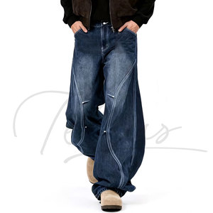 Pantalones Baggy Personalizados de Moda Urbana para Hombre, Pantalones Casuales con Cierre de Cremallera para Hombre - Product Image 4