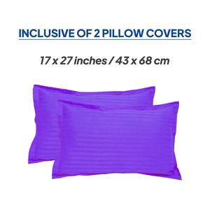 Sábana Platinum Premium 400 TC a rayas 100% algodón y lino Super King Size portátil y plegada para uso doméstico o hotelero - Product Image 4