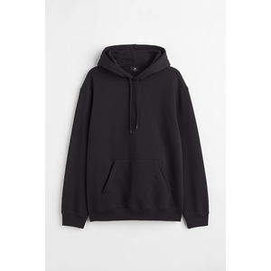 Dernier style – Sweat à capuche pour homme en molleton 100 % coton, tricoté, uni, grande taille, coupe ample, épaules tombantes, manches longues - Product Image 4