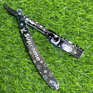 Muestra Gratuita de Maquinillas de Afeitar S U P R E M E, Maquinillas de Afeitar de Una Sola Hoja de Acero Inoxidable de Alta Calidad, con Reposa Dedos, Afeitadora Facial, Marca Privada - Product Image 3