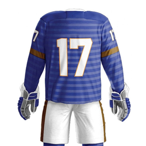 Best Edition Eco-Friendly Sports Full Sleeve Jersey Shirts & Shorts Sets <b>Athletic</b> Sportswear Personalized Logo Hockey Uniforms - Product Image 6