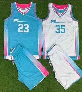 Maillot de basket-ball personnalisé avec nom, numéro et logo, impression numérique, réversible, entraînement, short de basket-ball pour hommes, uniformes de basket-ball - Product Image 2