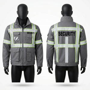 280 GSM Premium Leather <b>Jacket</b> <b>Red</b> Reflective Panel Custom Logo Embossed <b>Waterproof</b> Breathable Hooded Winter Unisex - Product Image 3