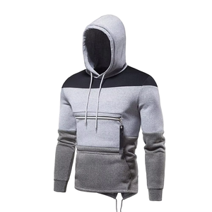 Ensemble de survêtement décontracté personnalisé pour homme avec sweat à capuche zippé imprimé sérigraphié, effet vieilli, en coton, séchage rapide, idéal pour l'hiver - Product Image 4