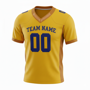 Camiseta de Fútbol Americano Sublimada Personalizada para Adultos, Manga Corta, Transpirable, Opción de Talla Grande, Cuello en V, 100% Poliéster - Product Image 4