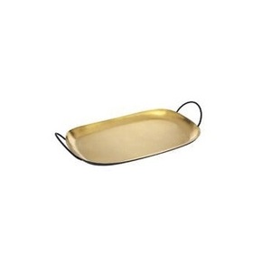 High Quality <b>Gold</b>-Coated Aluminum Metal <b>Tray</b> Classic Handmade Customizable <b>Serving</b> <b>Tray</b> Unique Decorative <b>Serving</b> <b>Tray</b> - Product Image 2