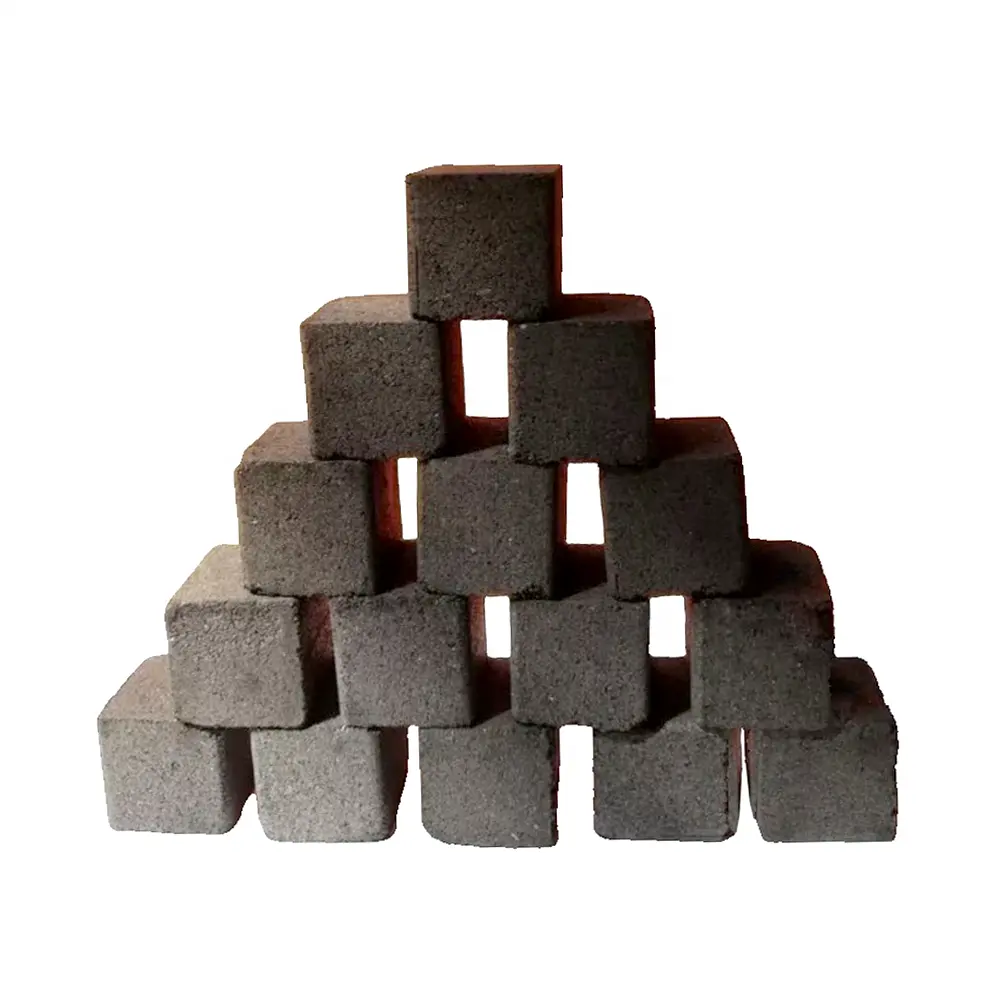 Bricchette di carbone di cocco Cube25 indonesiane di alta qualità ad alto contenuto calorico 7500J per il massimo relax narghilè o Shisha